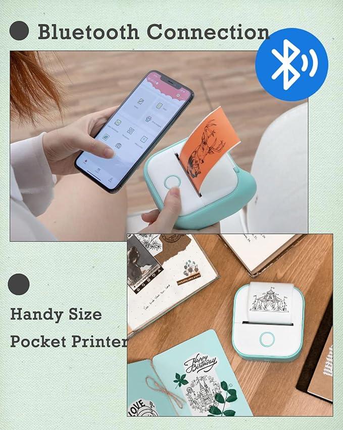 T02 Mini Inkless Thermal Printer