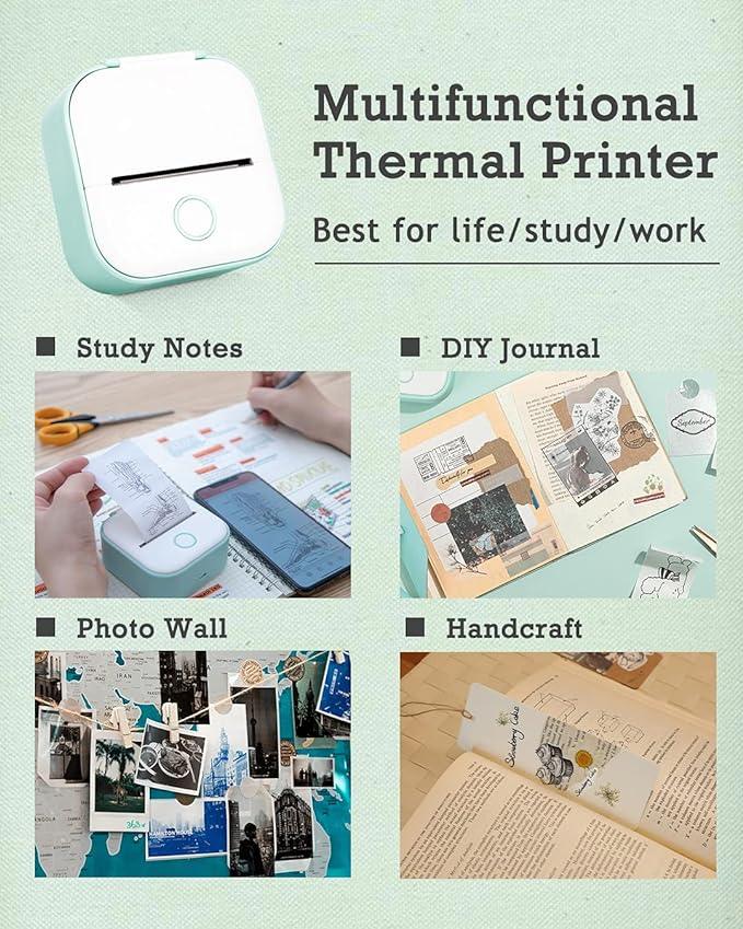 T02 Mini Inkless Thermal Printer
