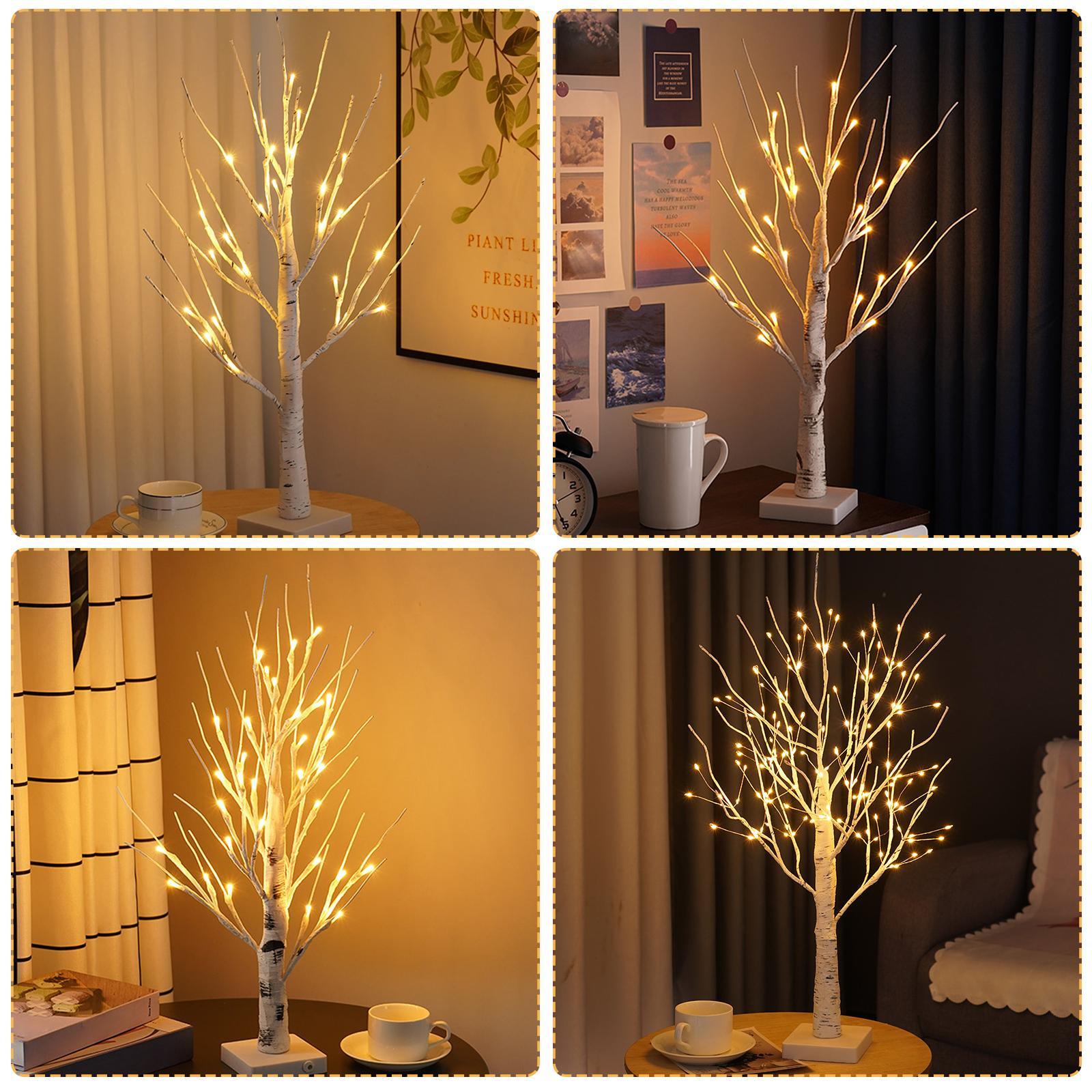 Mini Copper Wire Birch Tree Light