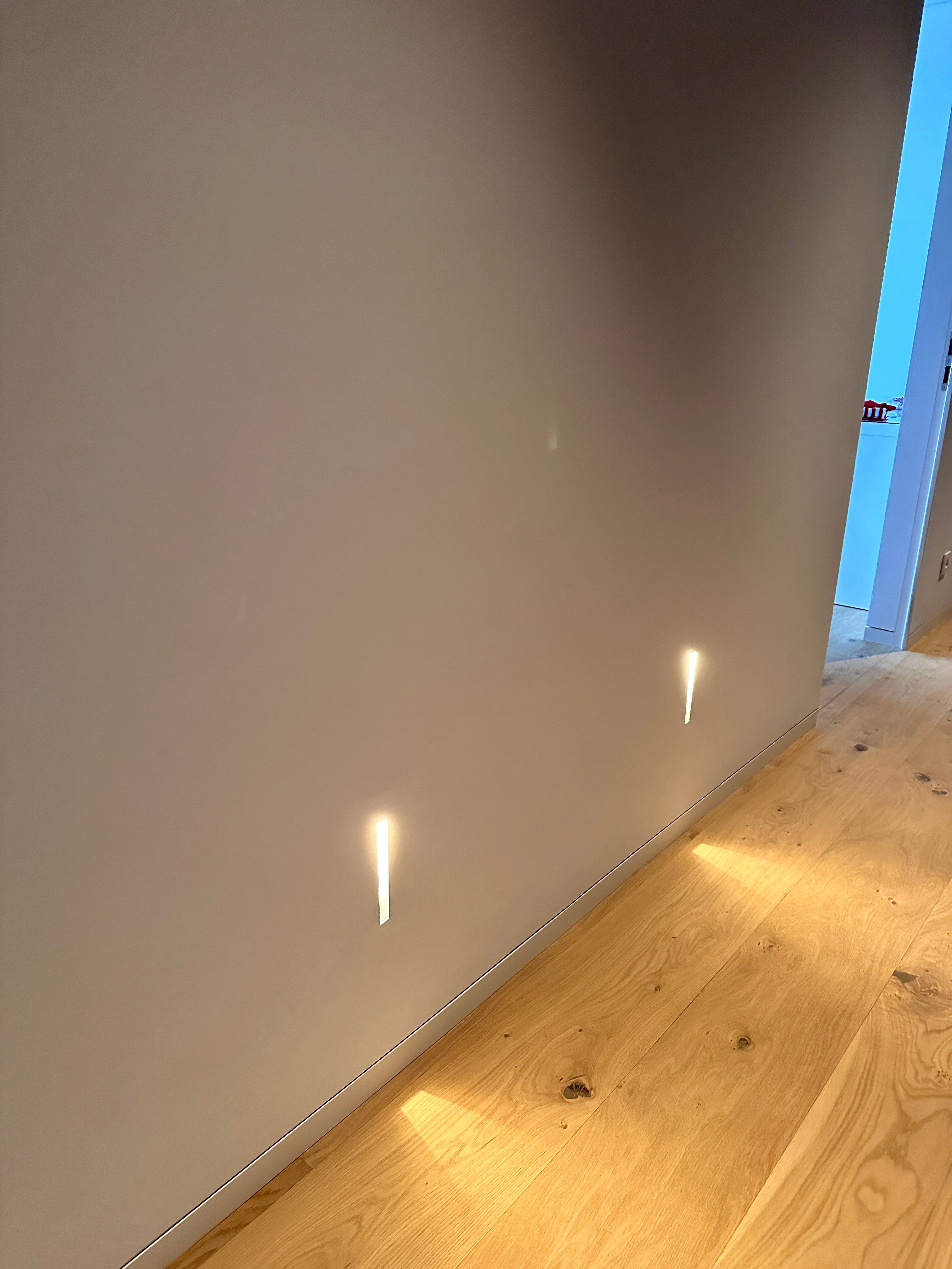 Stripp recessed wall light, 2700K, 2W