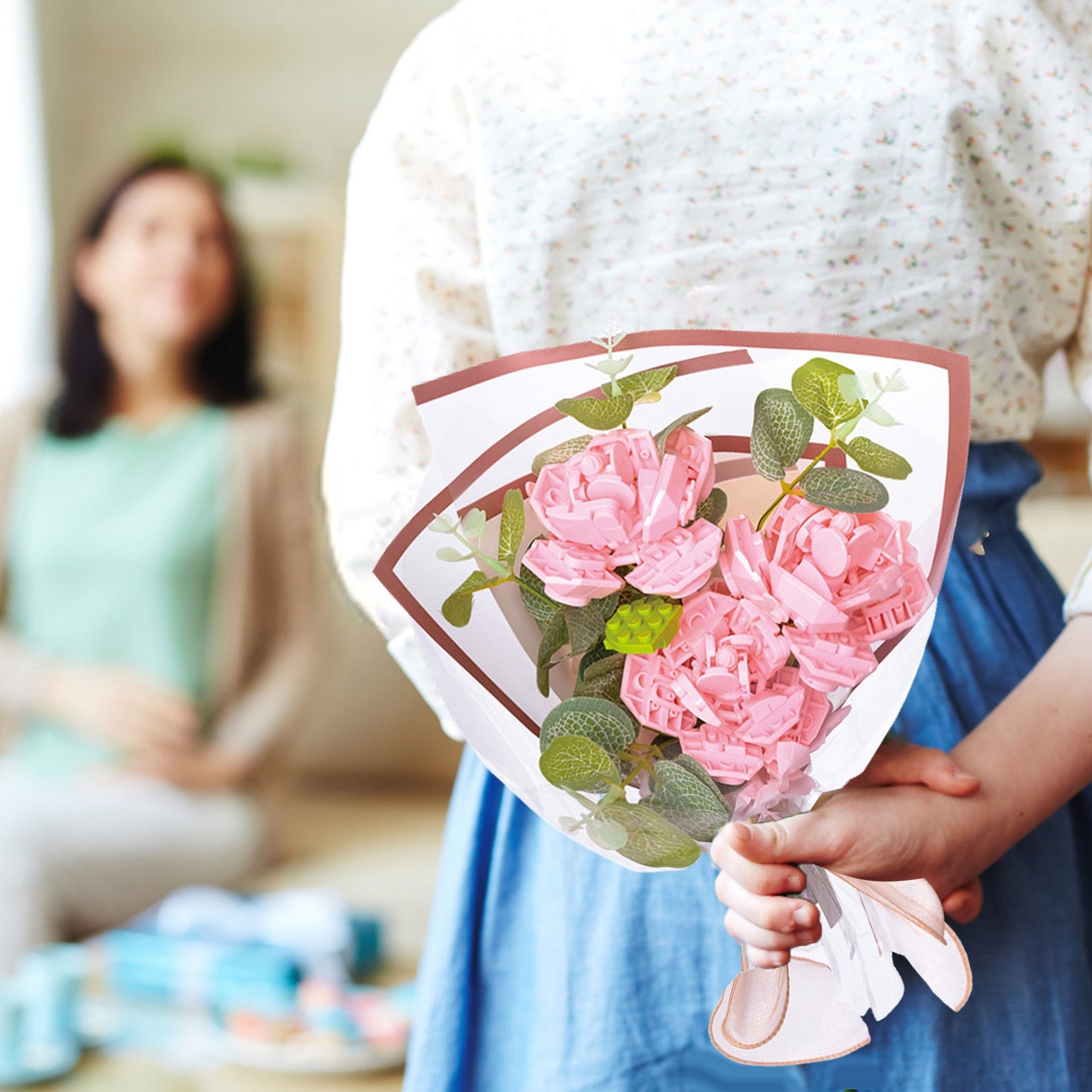 Building Blocks Small Particles Assembled Simulation Plastic Flowers: Unleash Your Creativity with Blooming Imagination
