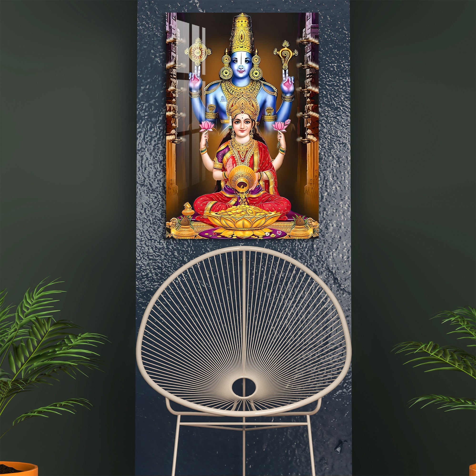 Lord Venkateswara Swamy Acrylic Wall Art - 29.5X20 inches / 5MM