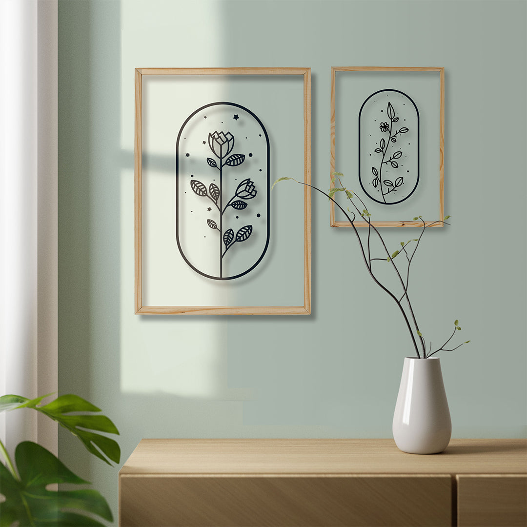 Rose Flower Acrylic Frame