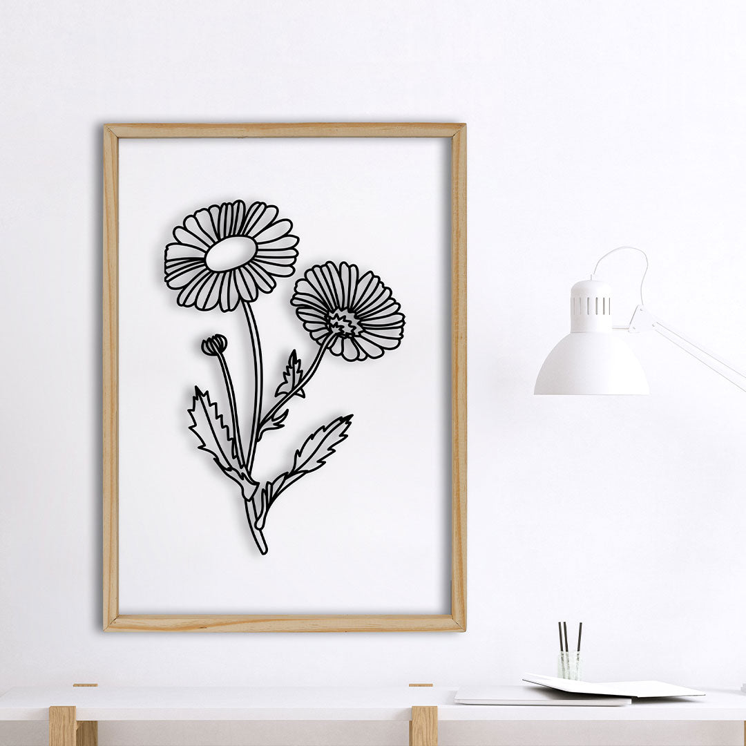 Sun Flower Acrylic Frame