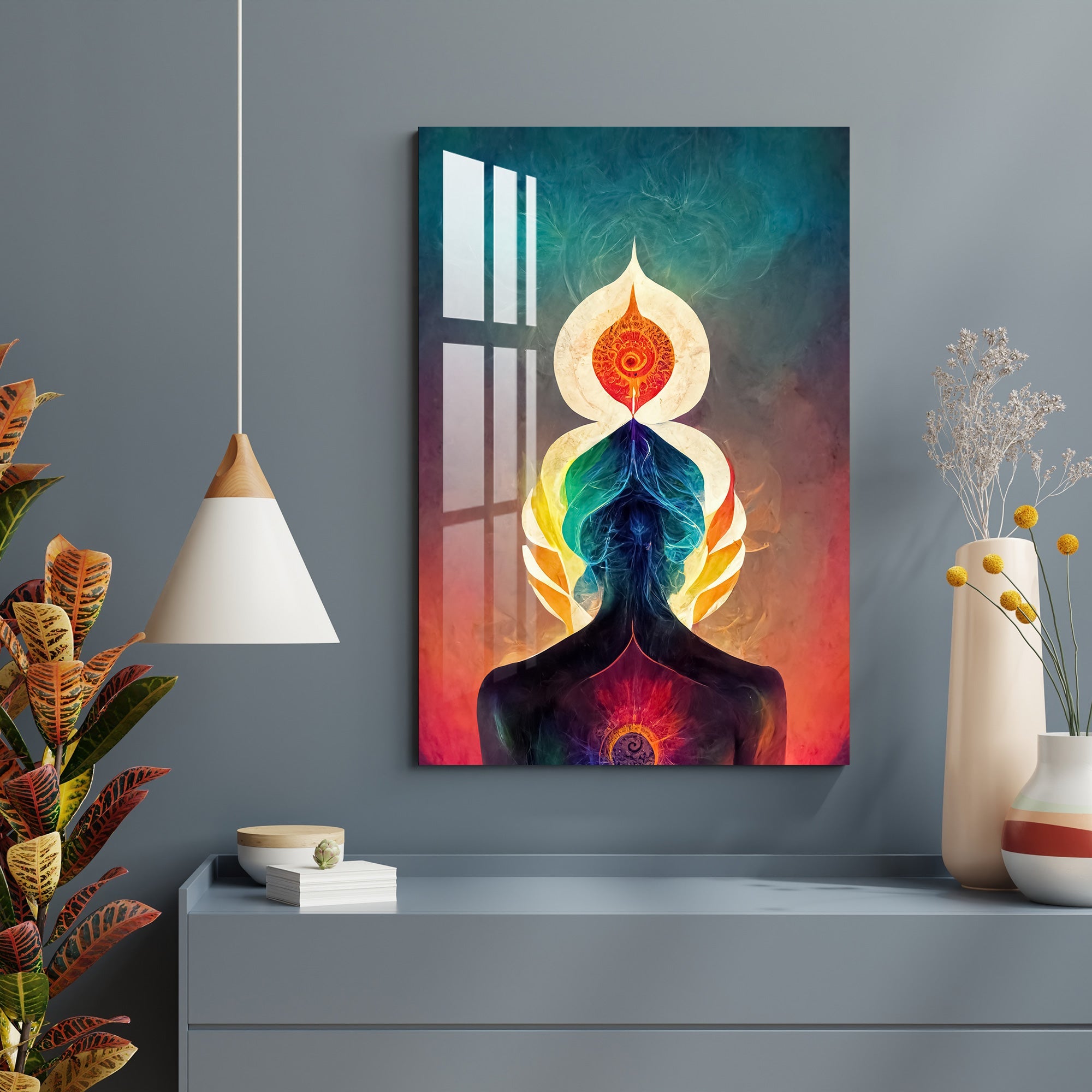 Peaceful Mind & Healthy Body Acrylic Wall Art - 29.5X20 inches / 8MM (Premium)