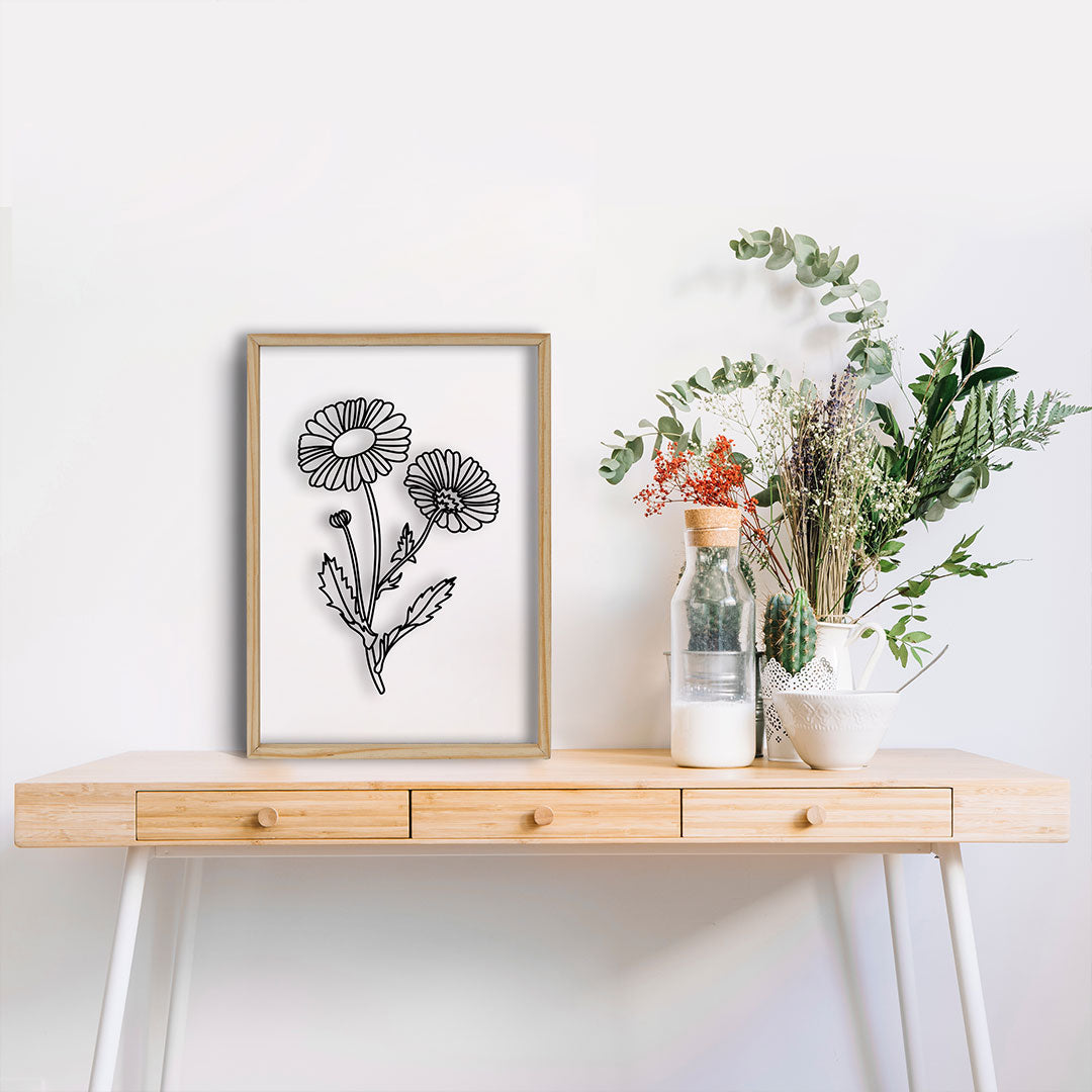 Sun Flower Acrylic Frame