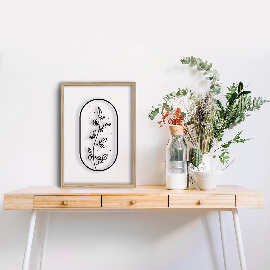 Beautiful Flower Acrylic Frame