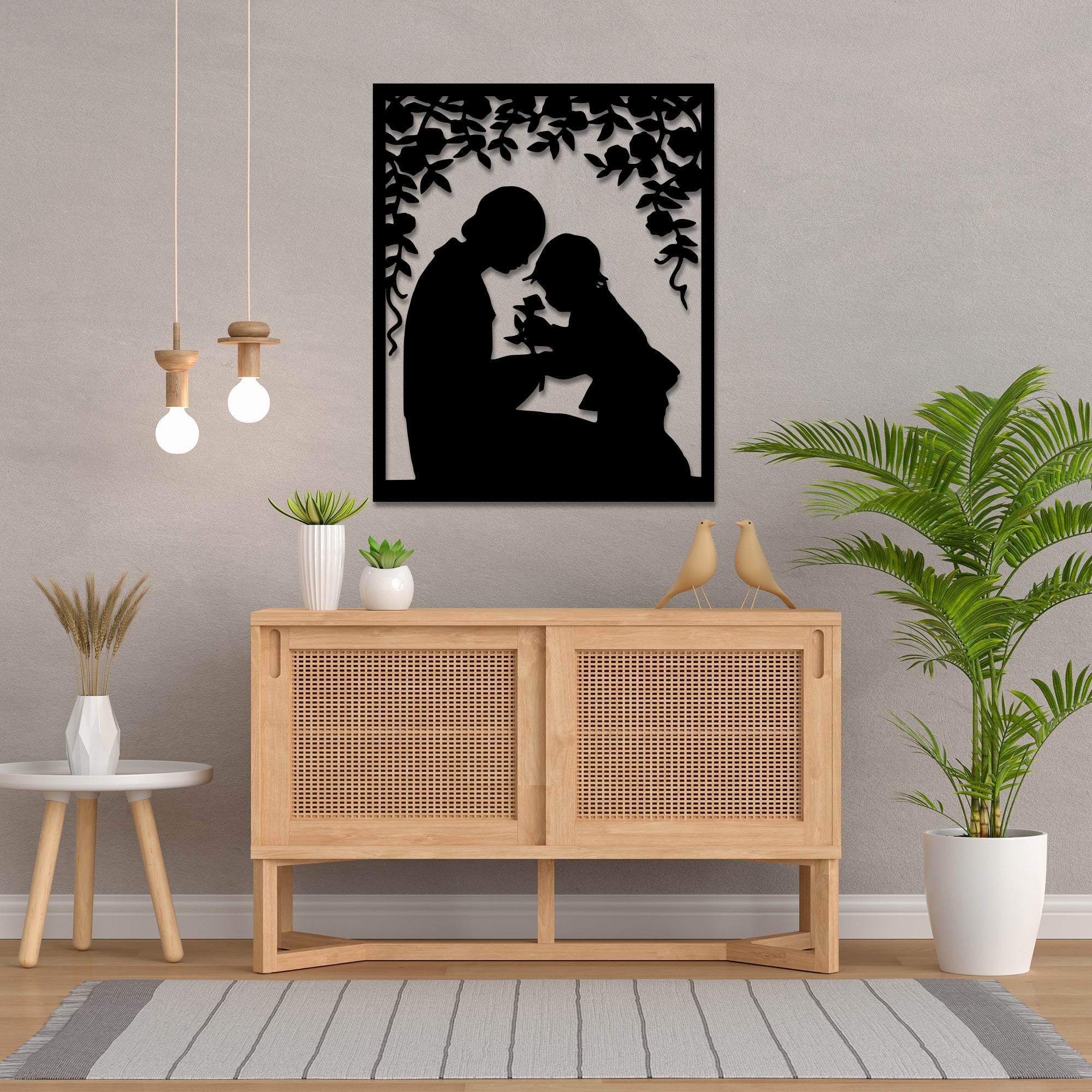 Caring Parent Metal Wall Art