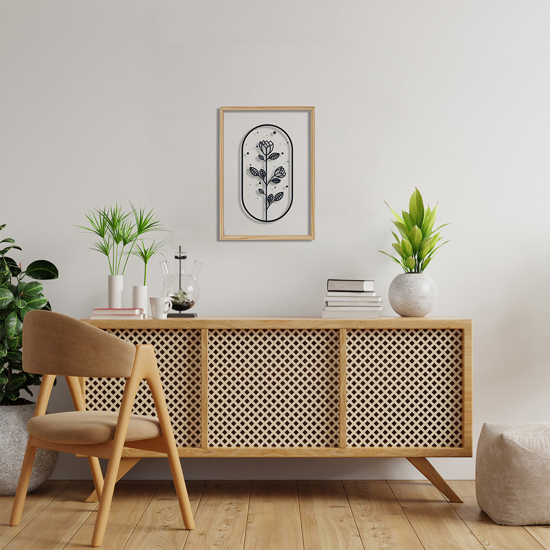 Rose Flower Acrylic Frame