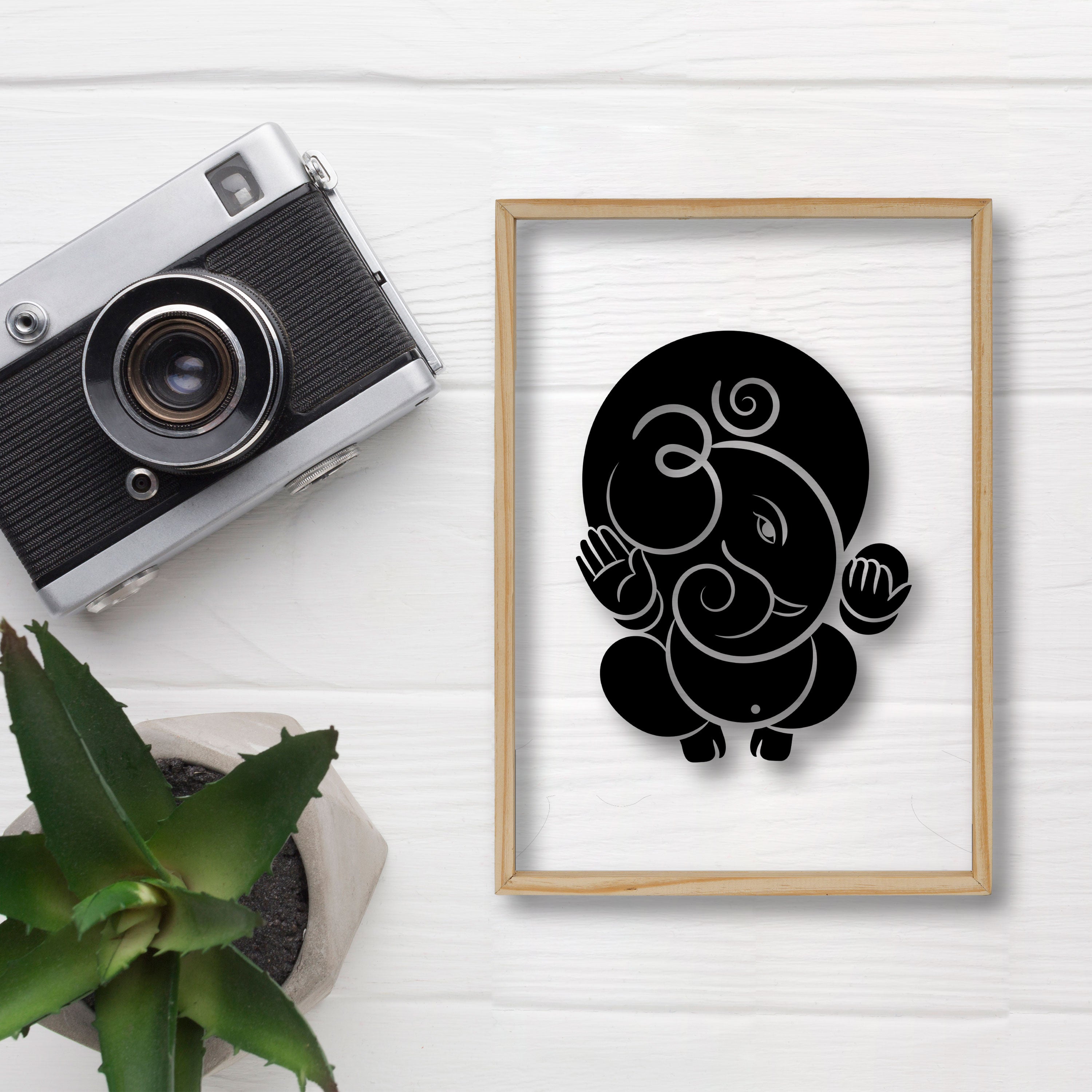 Elegant Ganesha Acrylic Frame