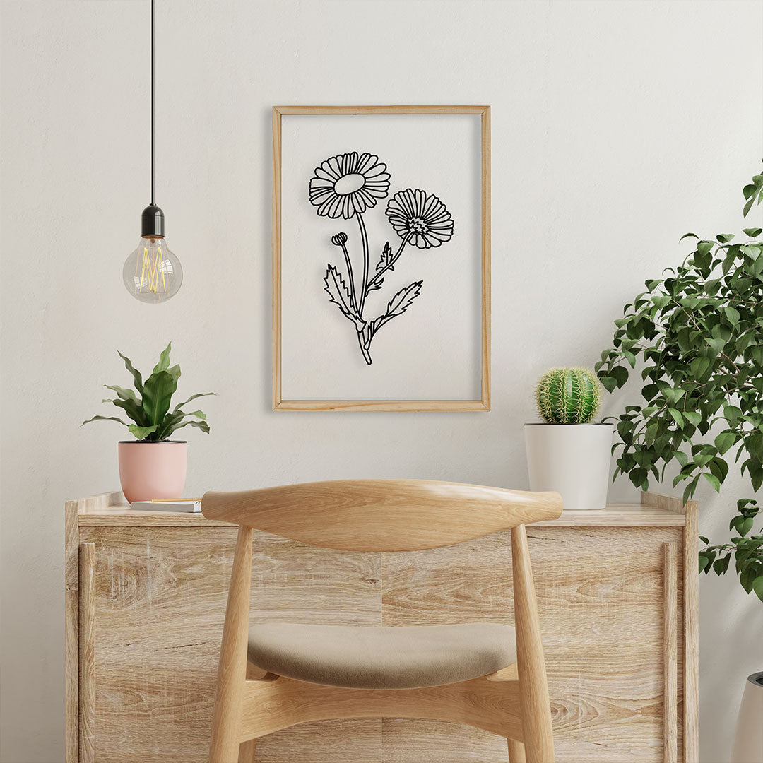 Sun Flower Acrylic Frame