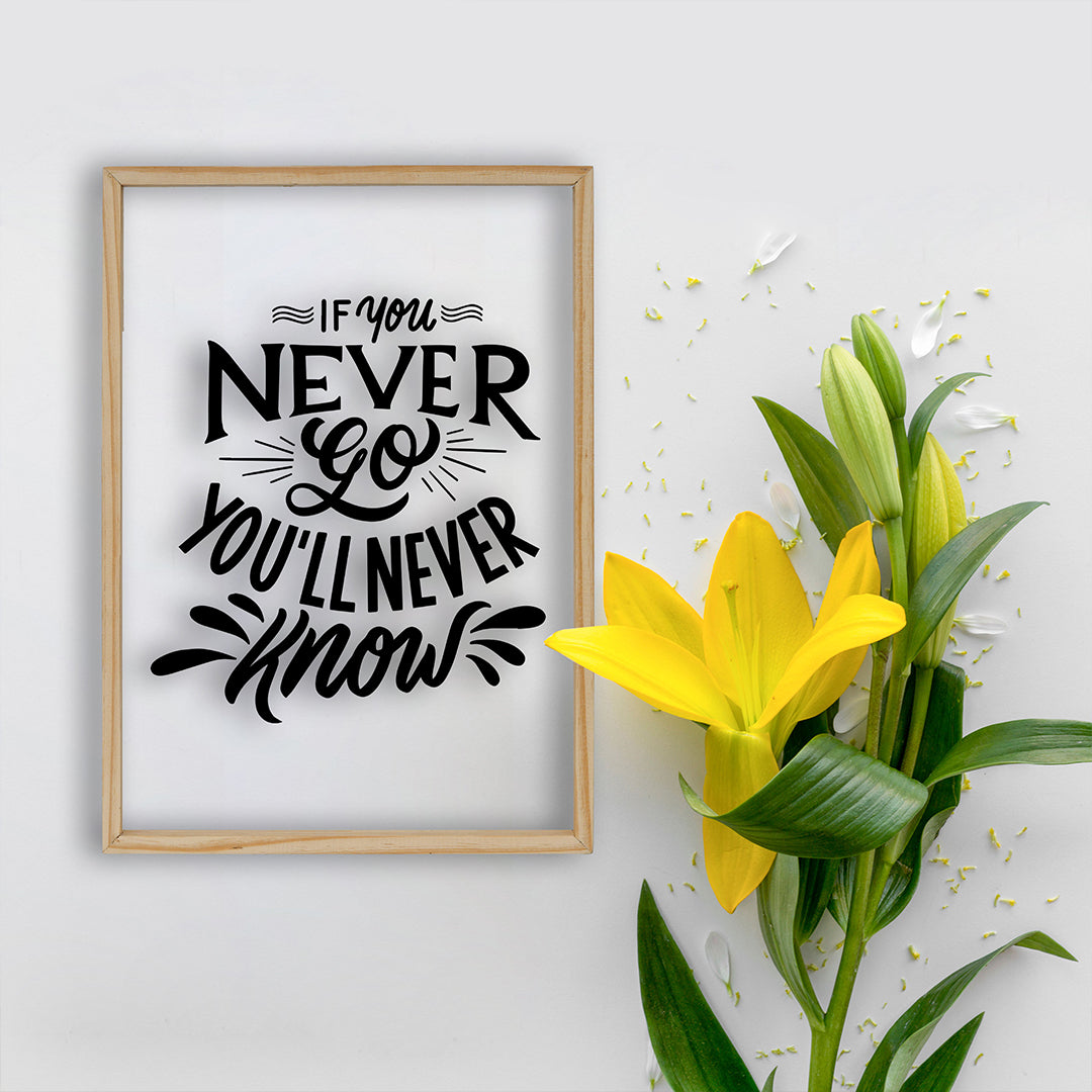 You Will Never Know Acrylic Frame