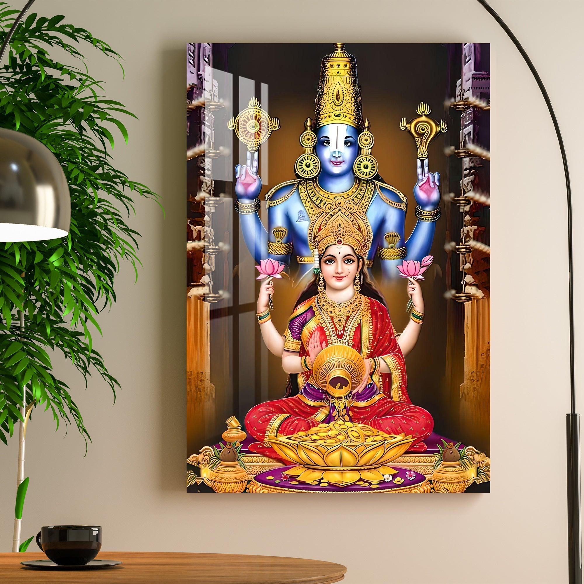 Lord Venkateswara Swamy Acrylic Wall Art - 29.5X20 inches / 5MM