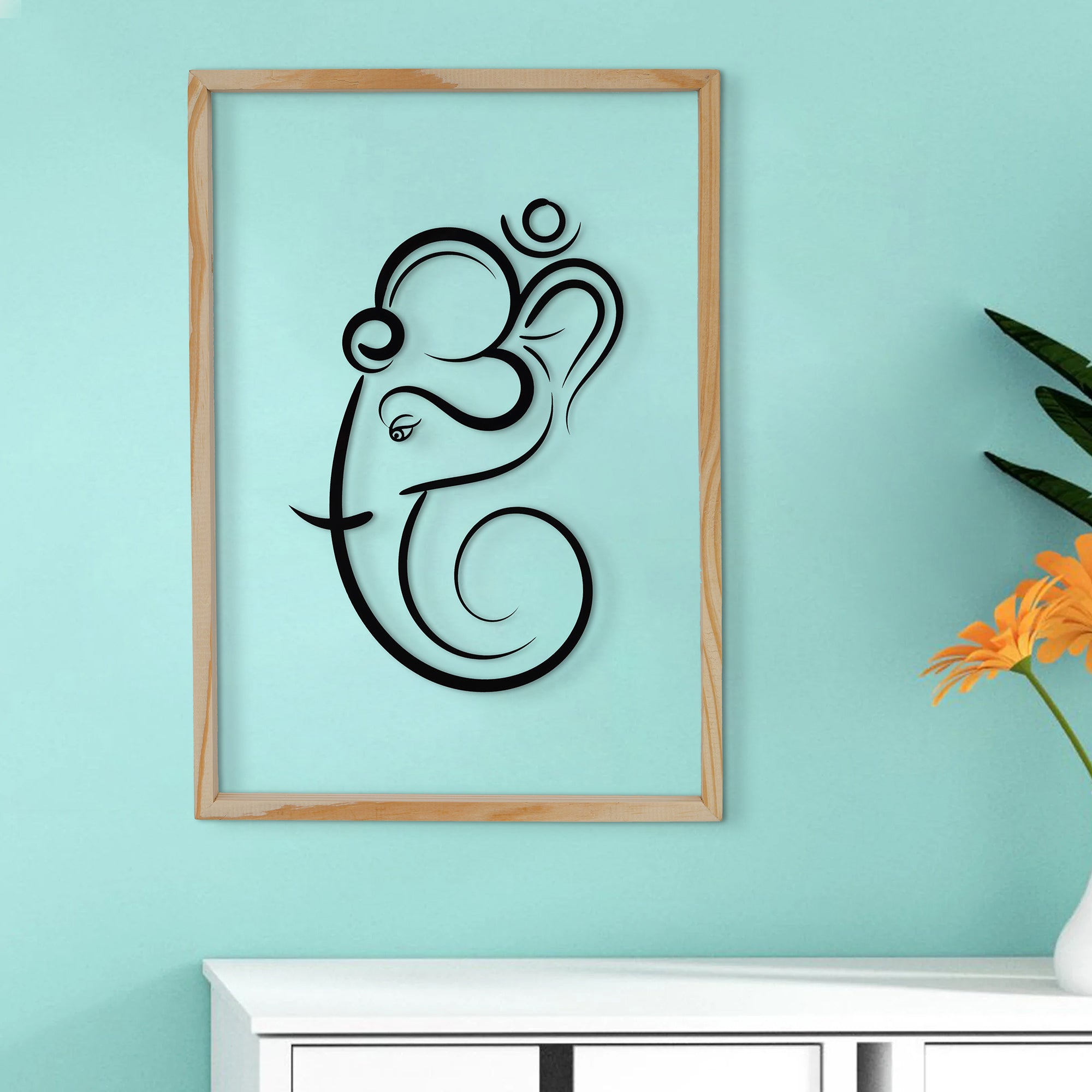Lord Ganesh Acrylic Frame