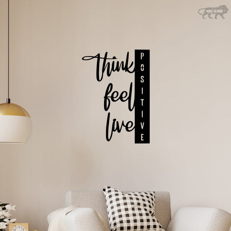 Positive Vibes Metal Wall Art