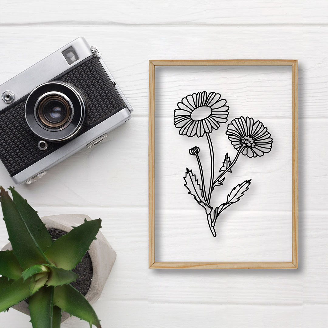 Sun Flower Acrylic Frame