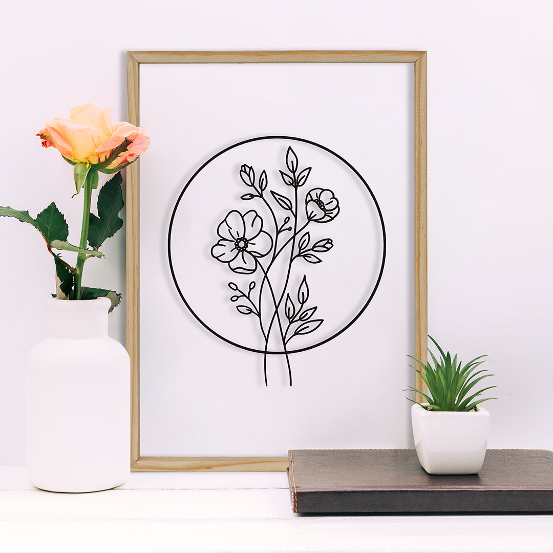 Bunch Of Flowers Acrylic Frame