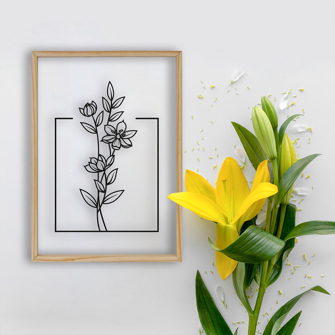 Beautiful Plant Acrylic Frame