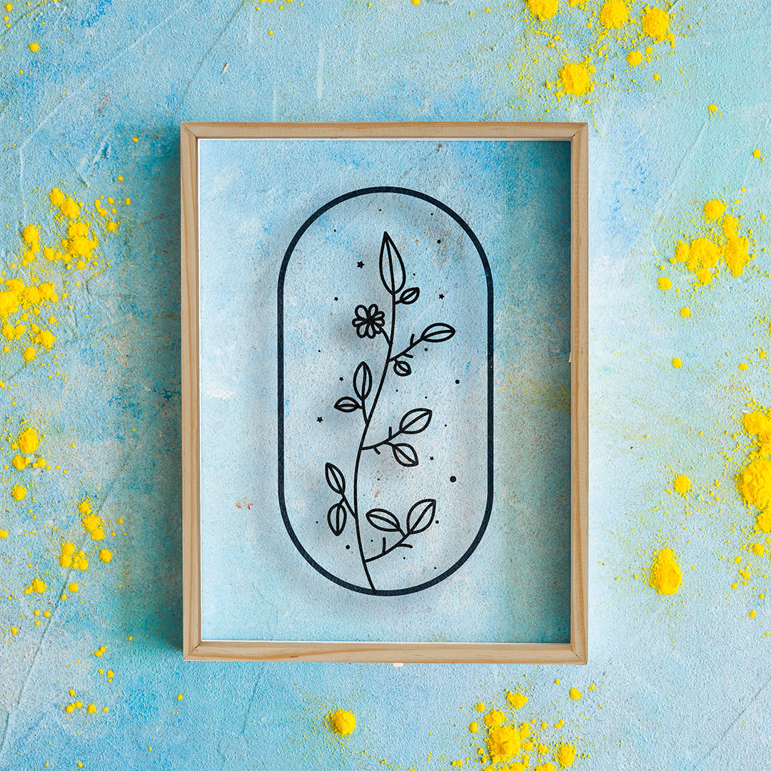 Beautiful Flower Acrylic Frame
