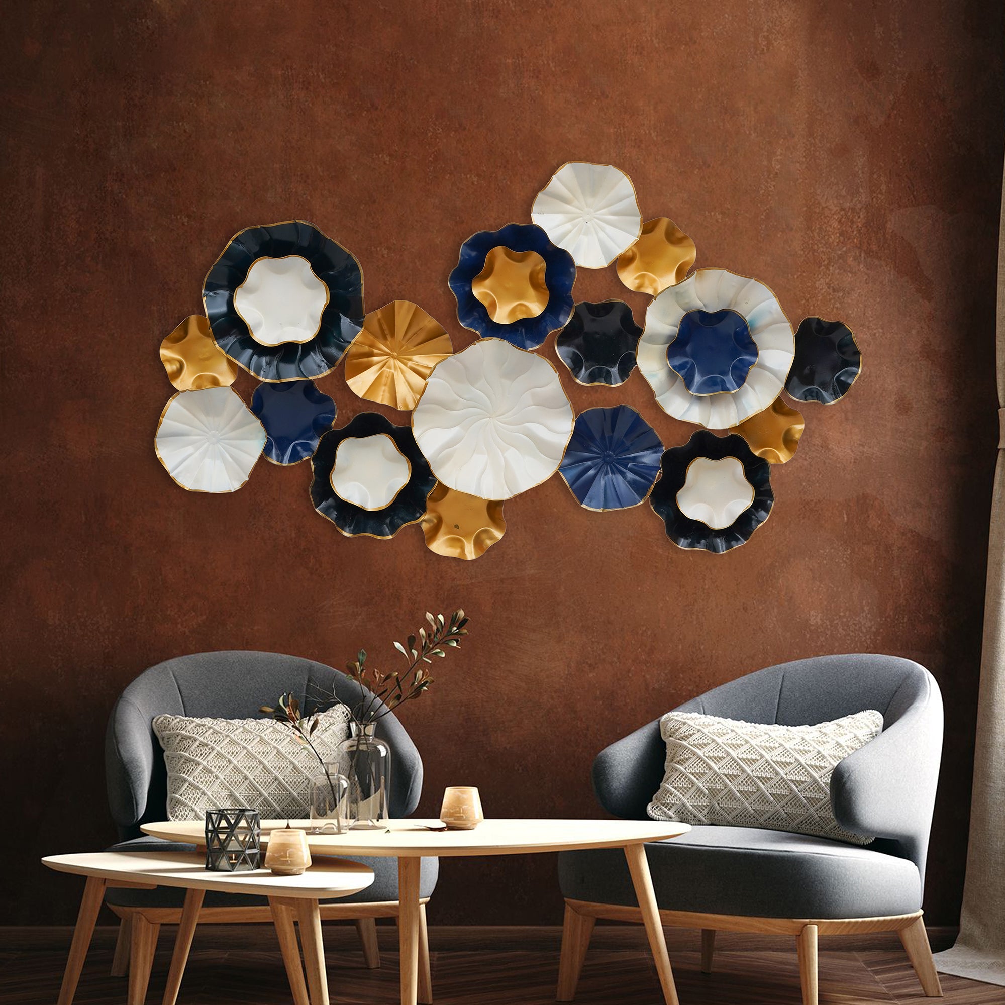 Big Size Multicolor Metal Wall Art