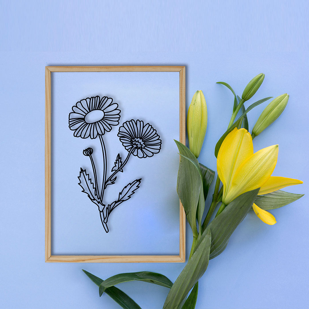 Sun Flower Acrylic Frame