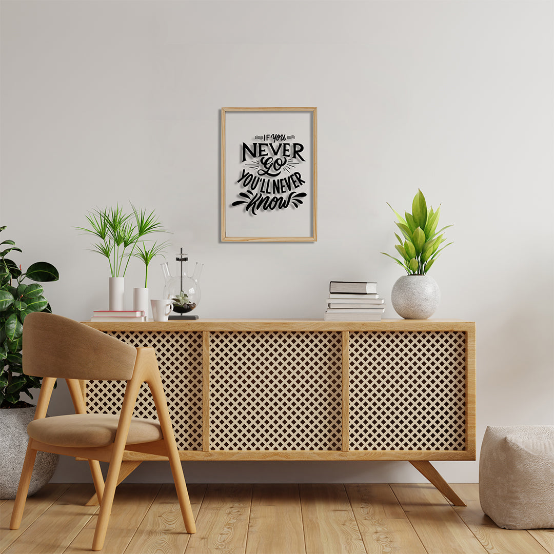 You Will Never Know Acrylic Frame