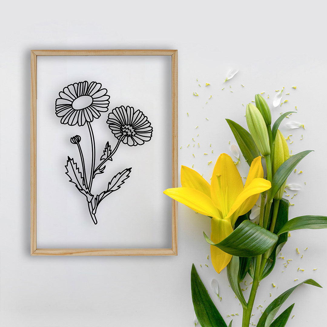 Sun Flower Acrylic Frame