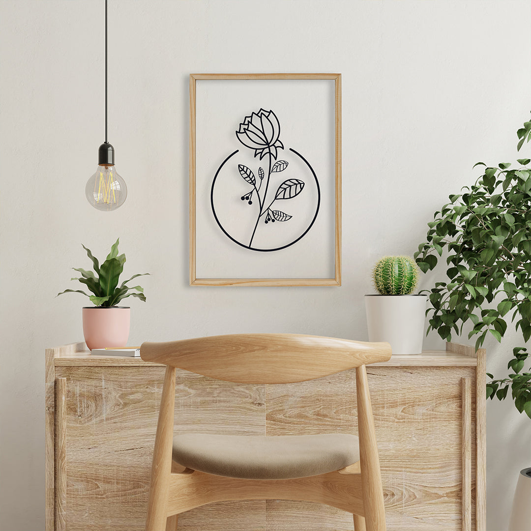 Lovely Flower Acrylic Frame