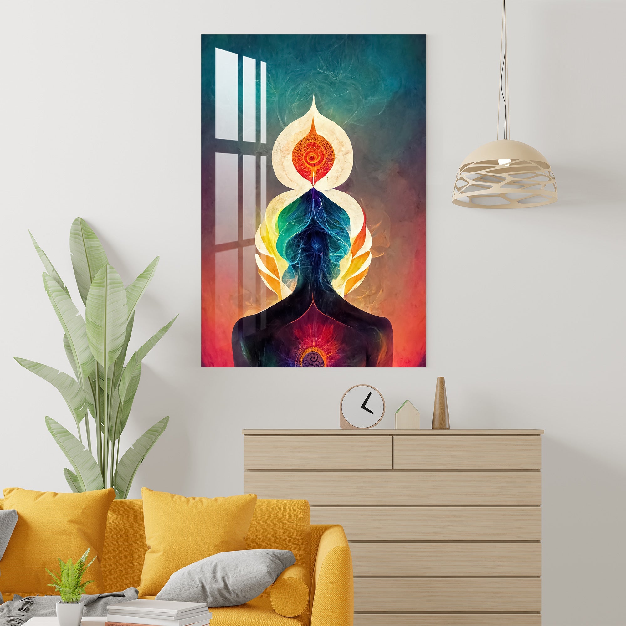 Peaceful Mind & Healthy Body Acrylic Wall Art - 29.5X20 inches / 8MM (Premium)