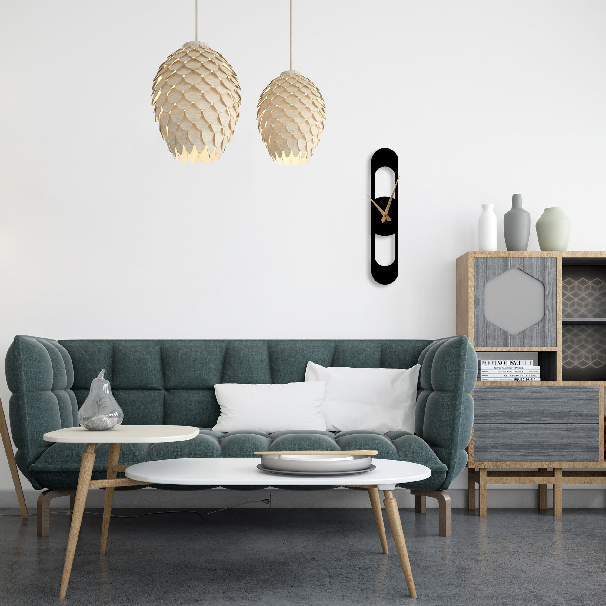 Modern Look Hanging Metal Wall Clock