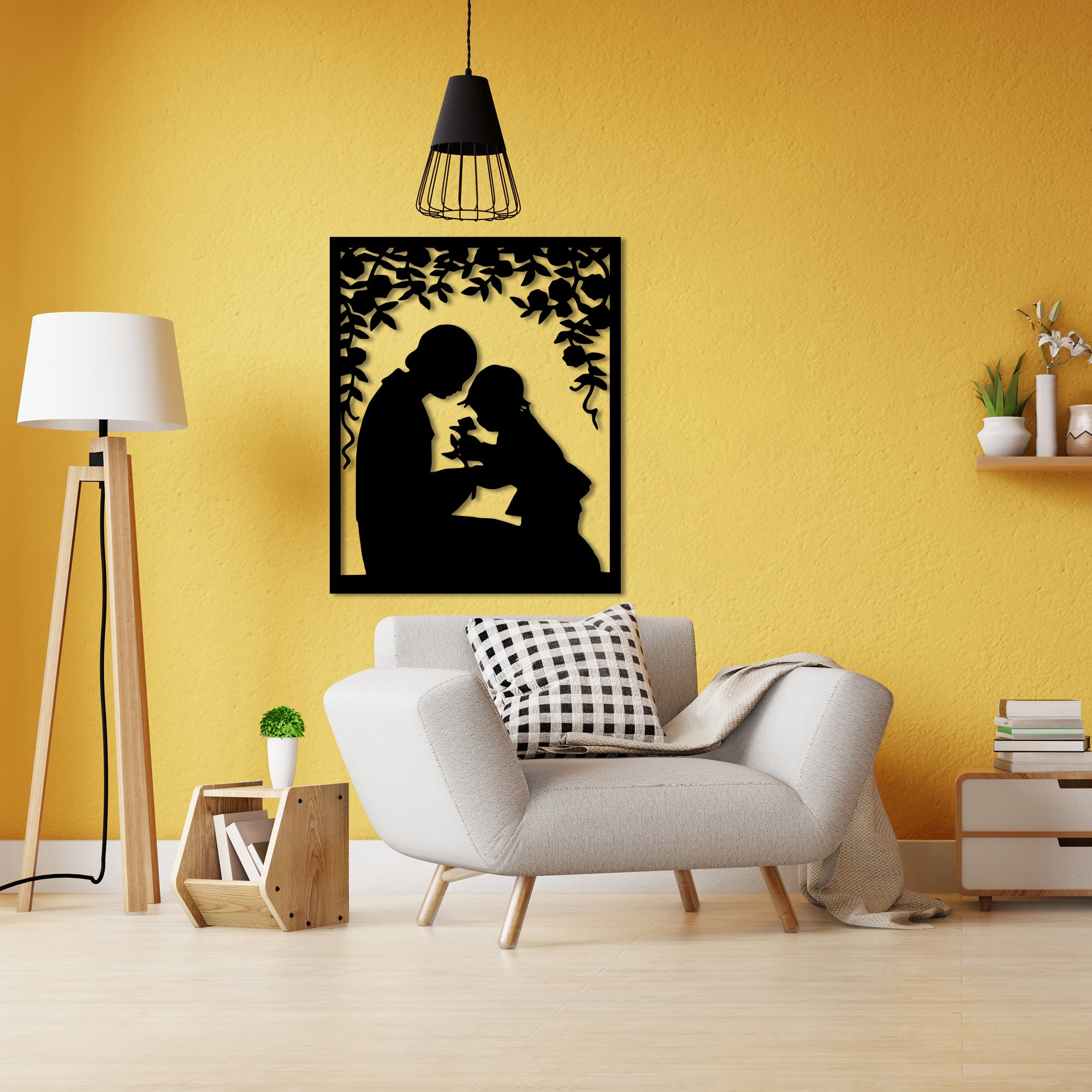 Caring Parent Metal Wall Art