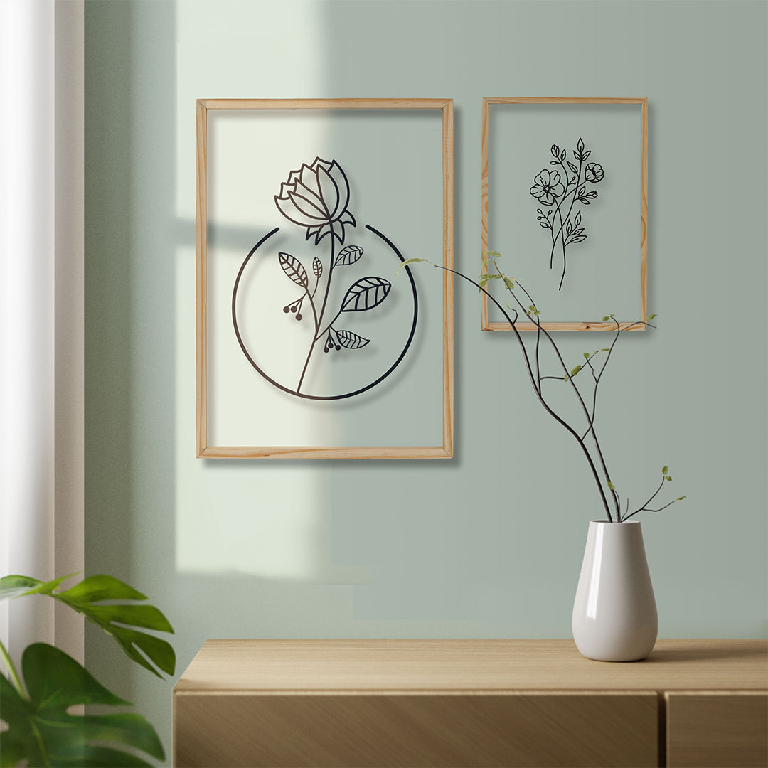 Lovely Flower Acrylic Frame