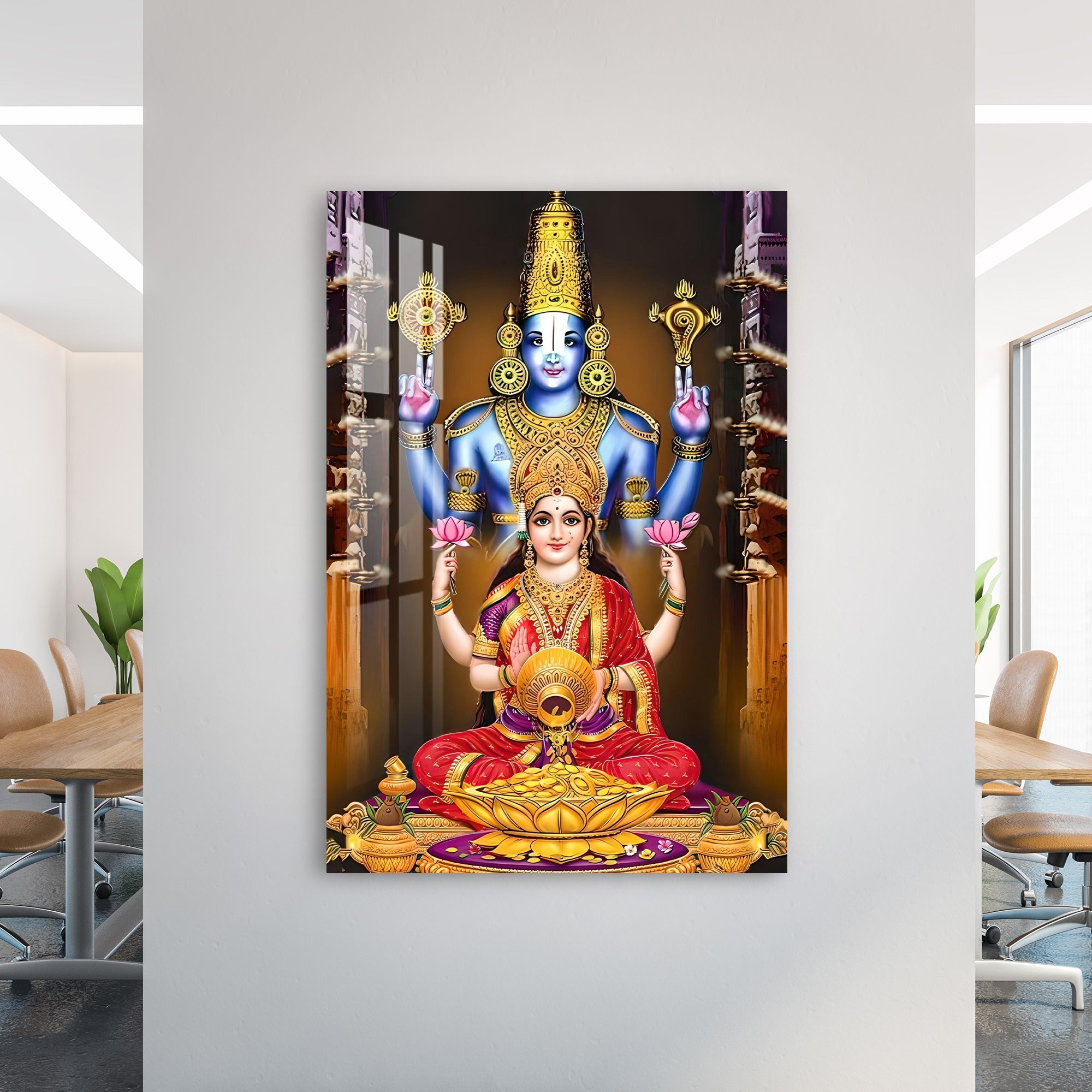 Lord Venkateswara Swamy Acrylic Wall Art - 29.5X20 inches / 5MM