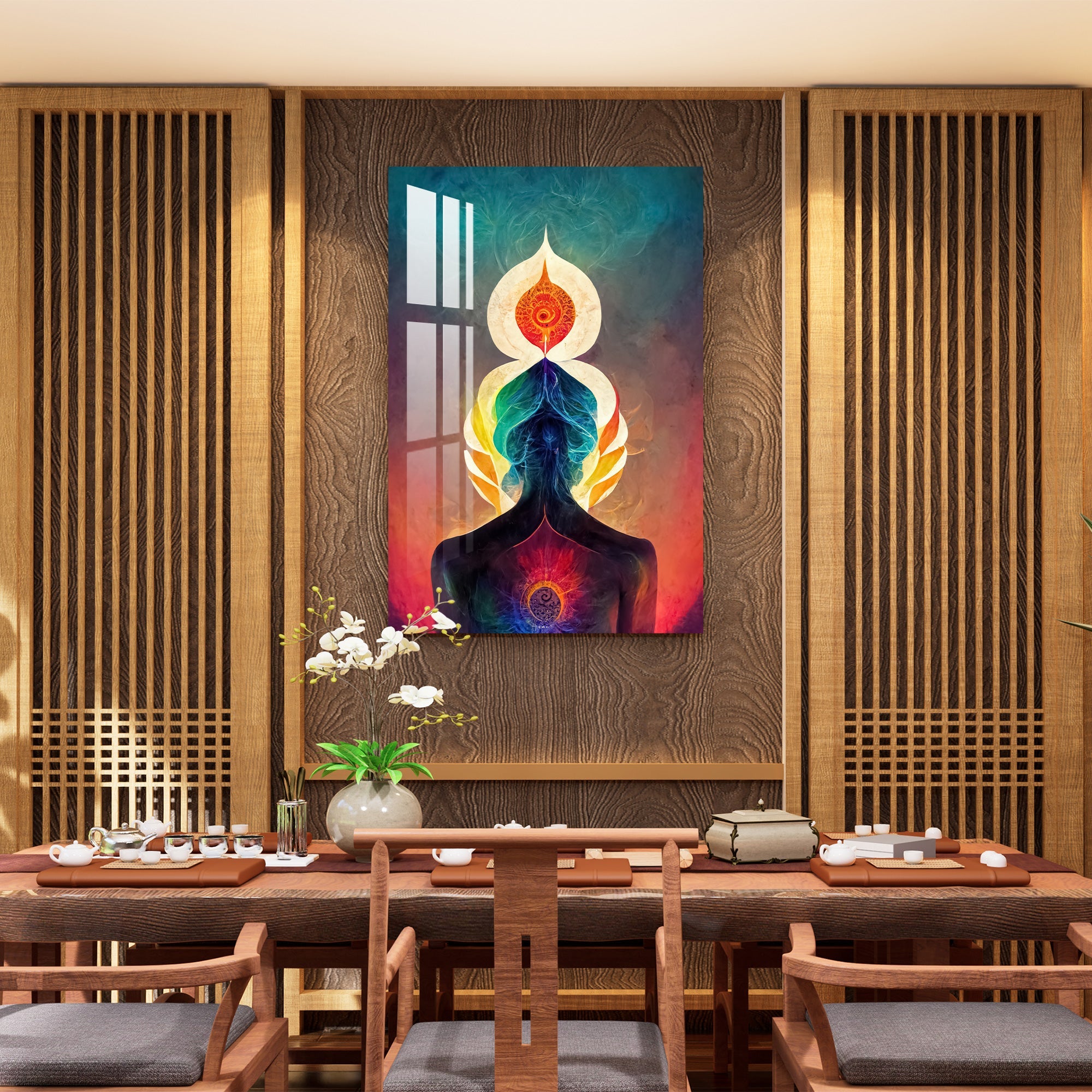 Peaceful Mind & Healthy Body Acrylic Wall Art - 29.5X20 inches / 8MM (Premium)