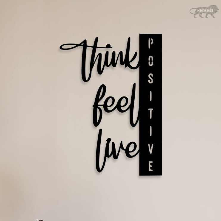 Positive Vibes Metal Wall Art