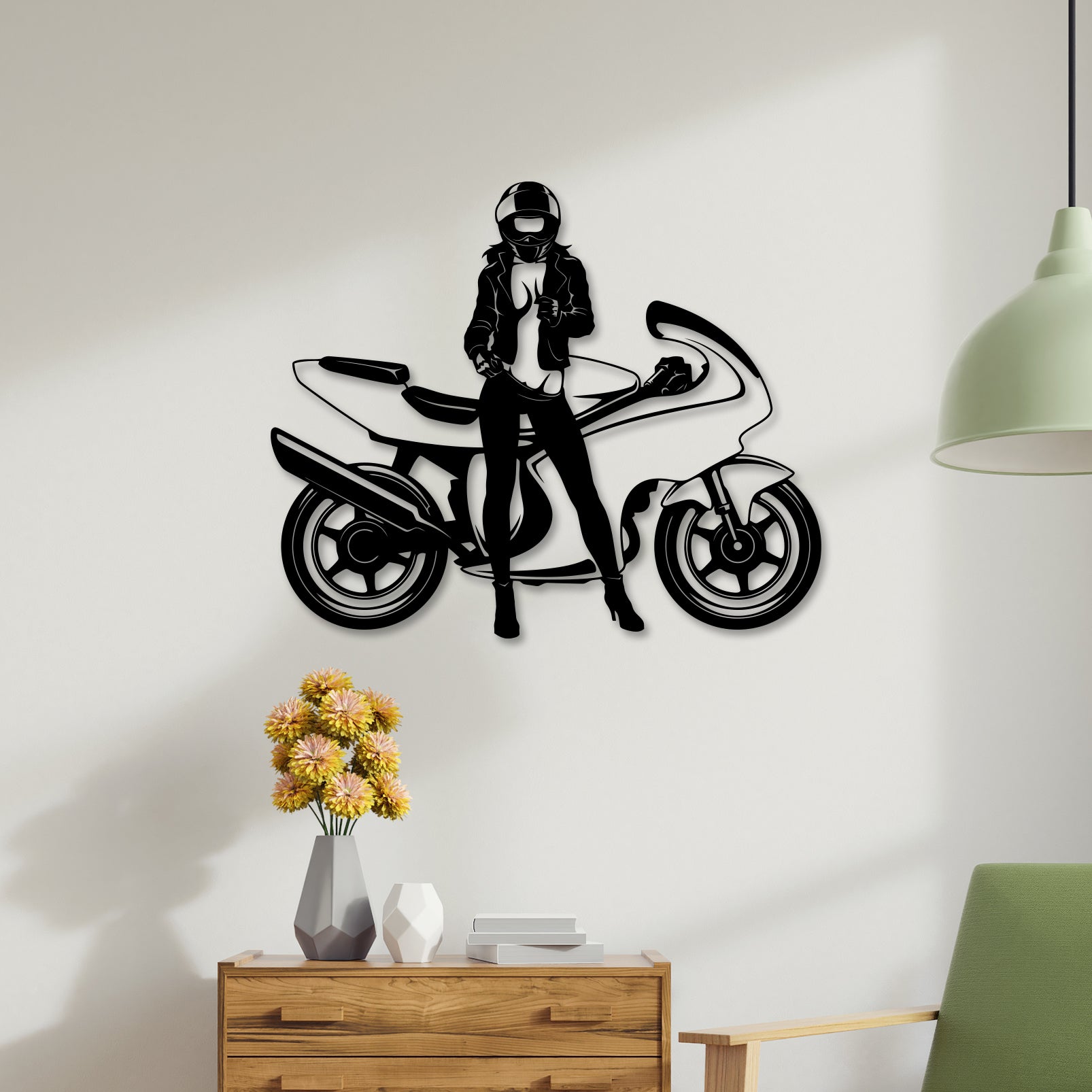 Sports Bike Metal Wall Art