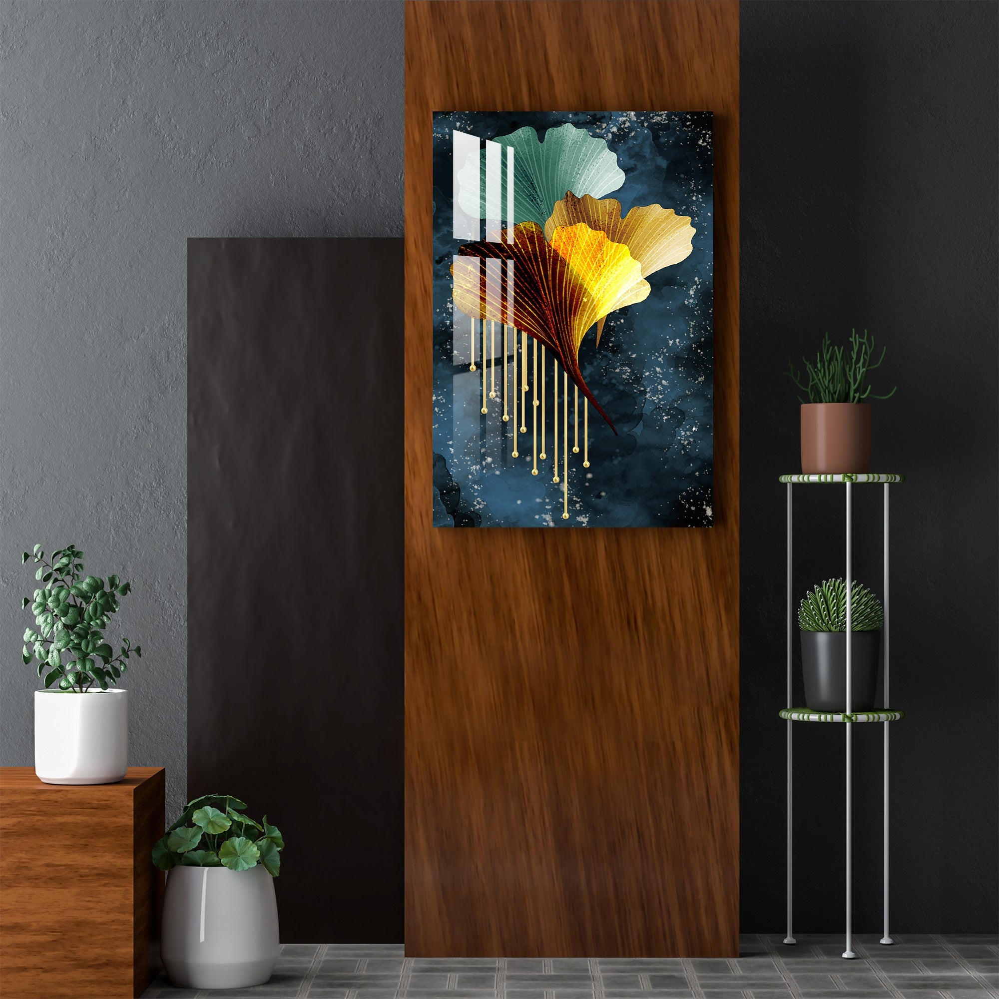 Naples Colourful Floral Acrylic Wall Art - 23.5X16 inches / 8MM (Premium)