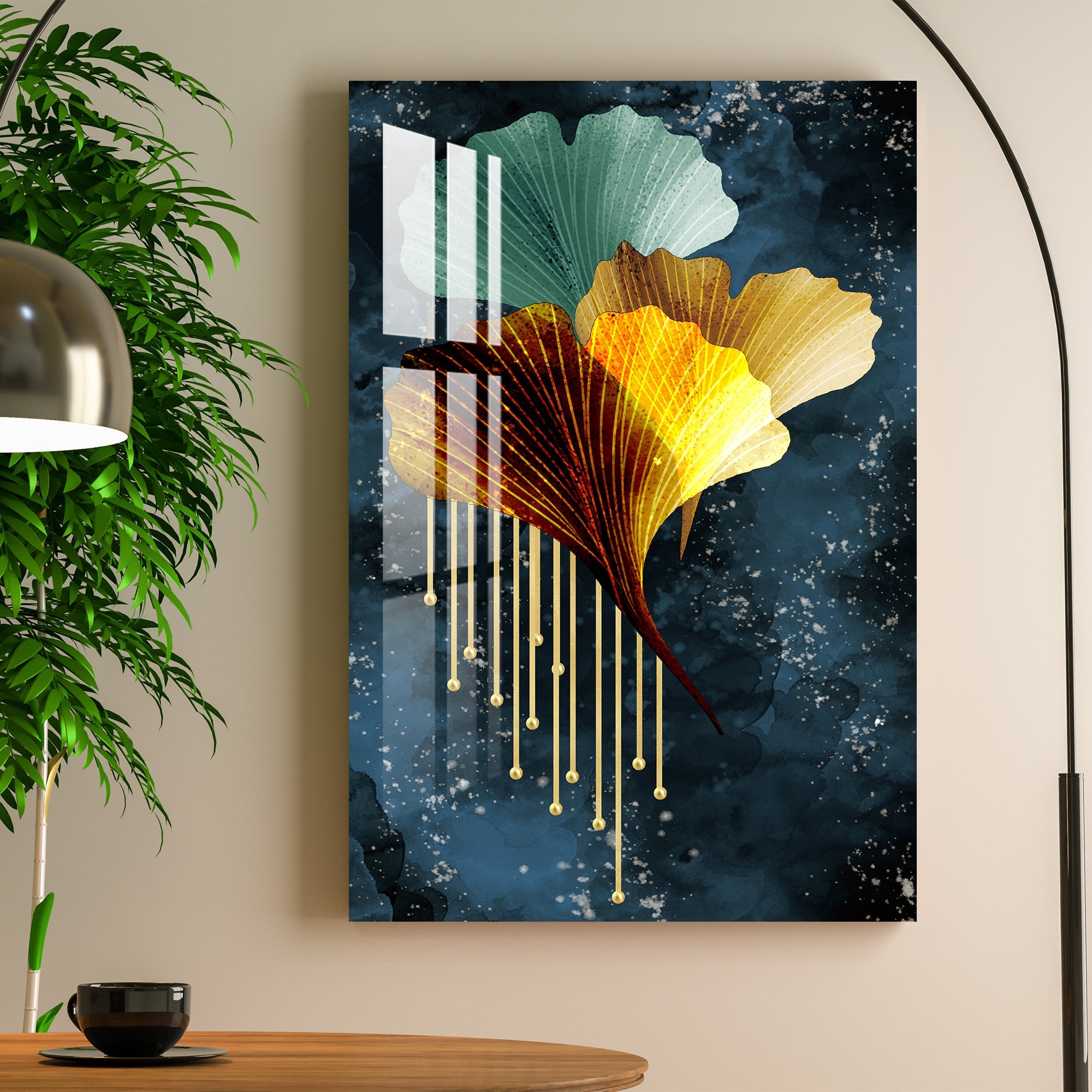 Naples Colourful Floral Acrylic Wall Art - 23.5X16 inches / 8MM (Premium)