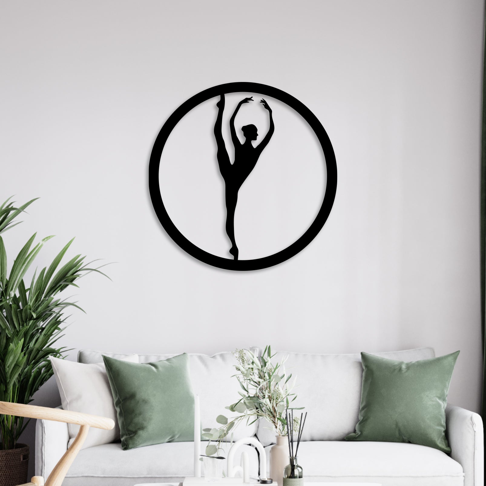 Gymnastic Pose Metal Wall Art