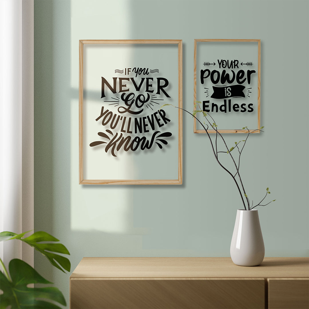 You Will Never Know Acrylic Frame