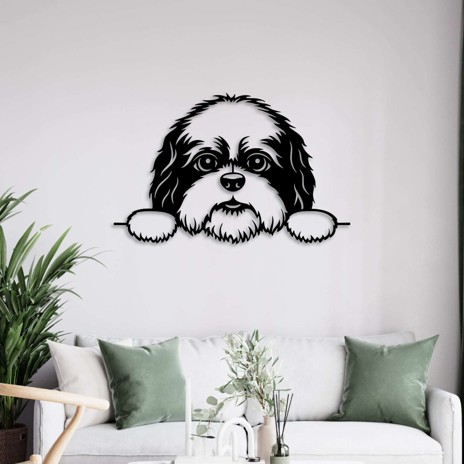 Cute Puppy Metal Wall Art