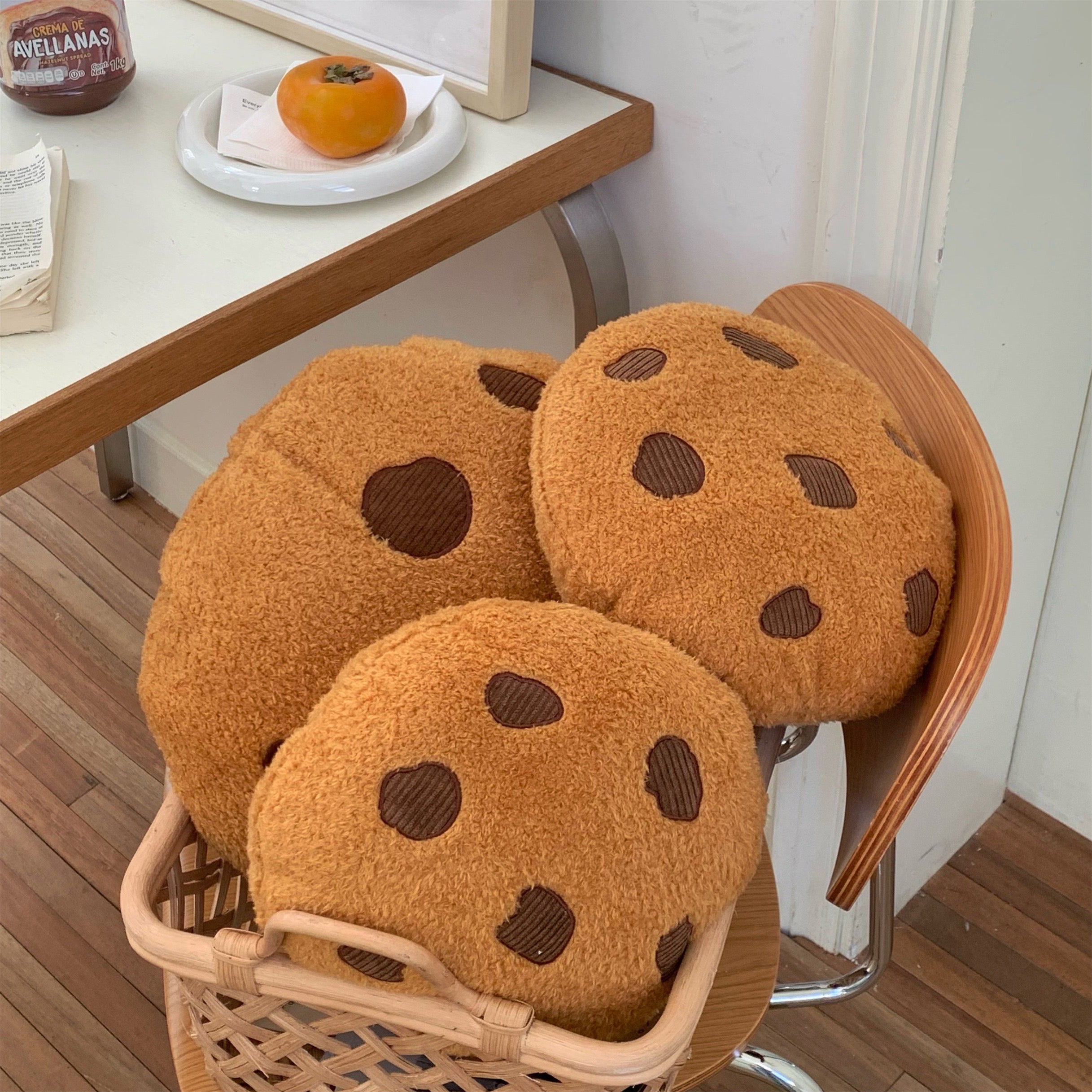 Cute Yummy Chocolate Chip Cookie Pillow Plush