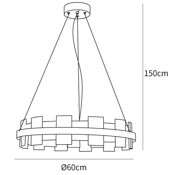 Alabaster Halo Chandelier