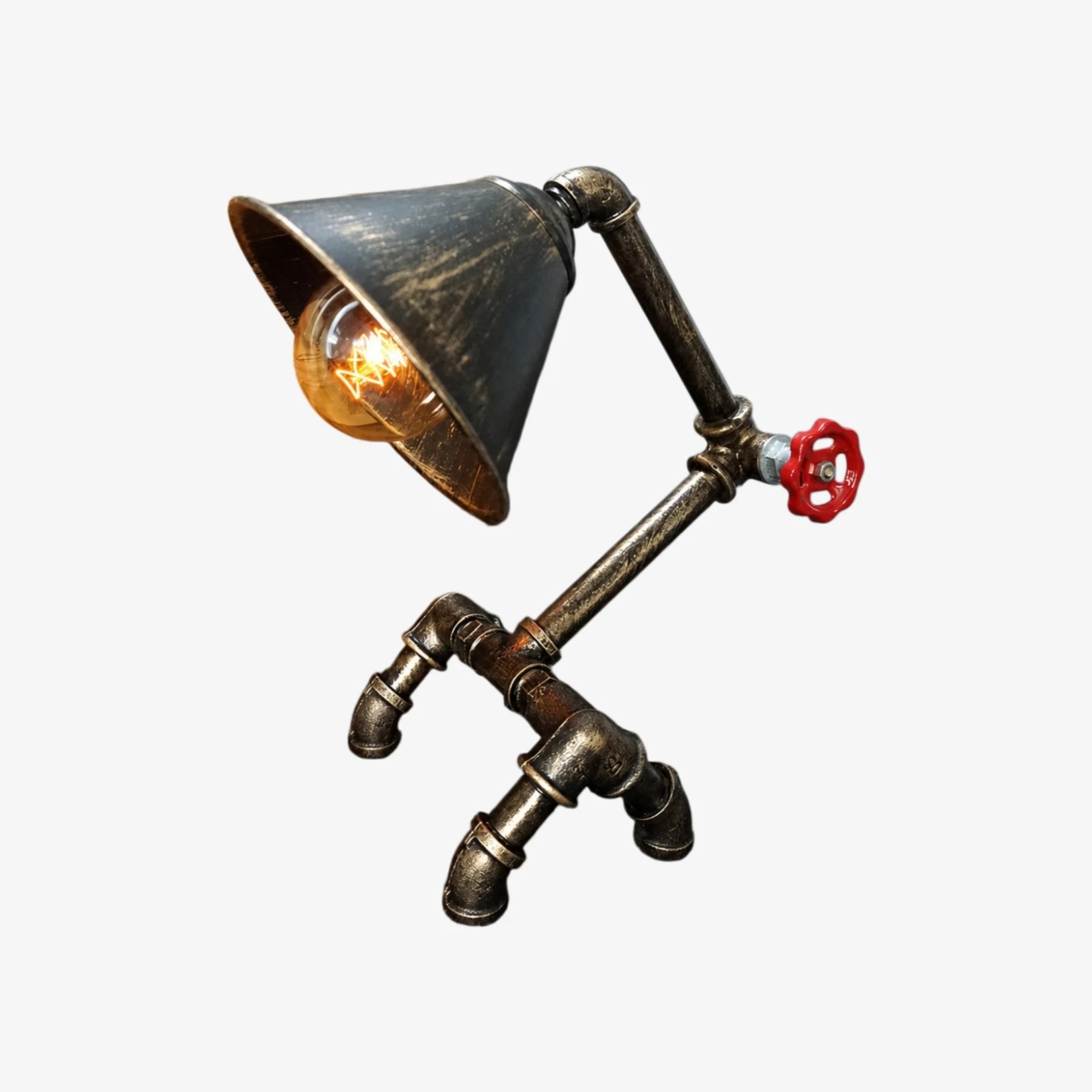 Didi Style retro industrial pipe table lamp