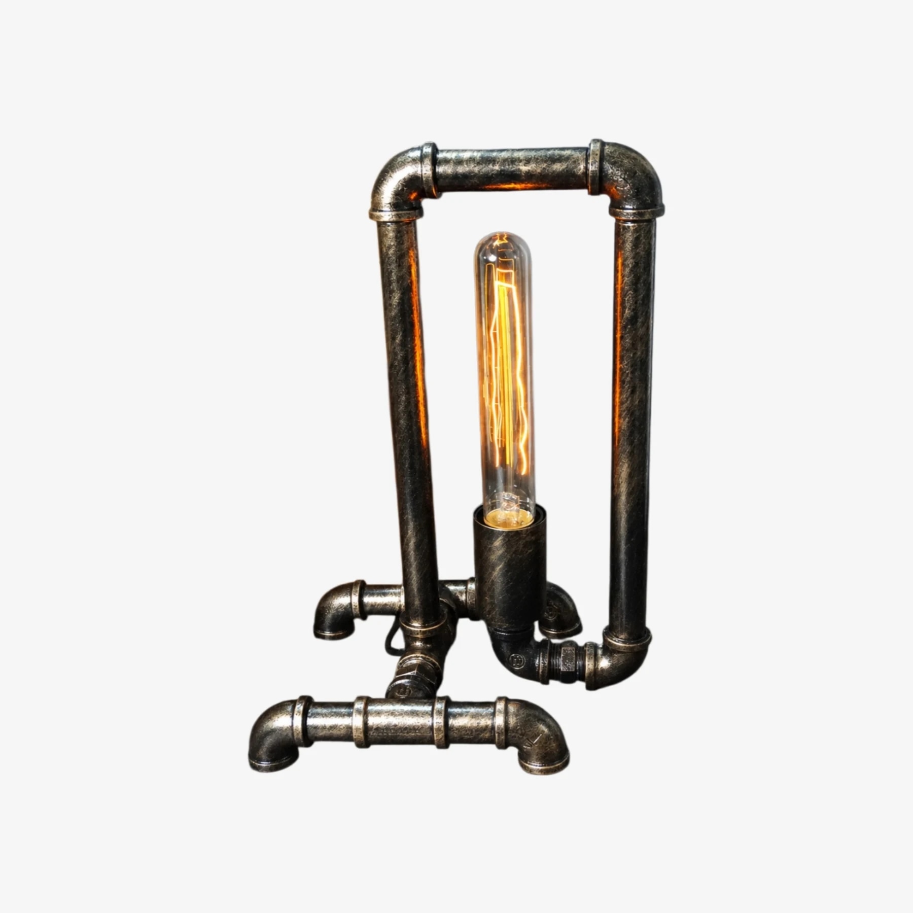 Jason Style retro industrial pipe table lamp
