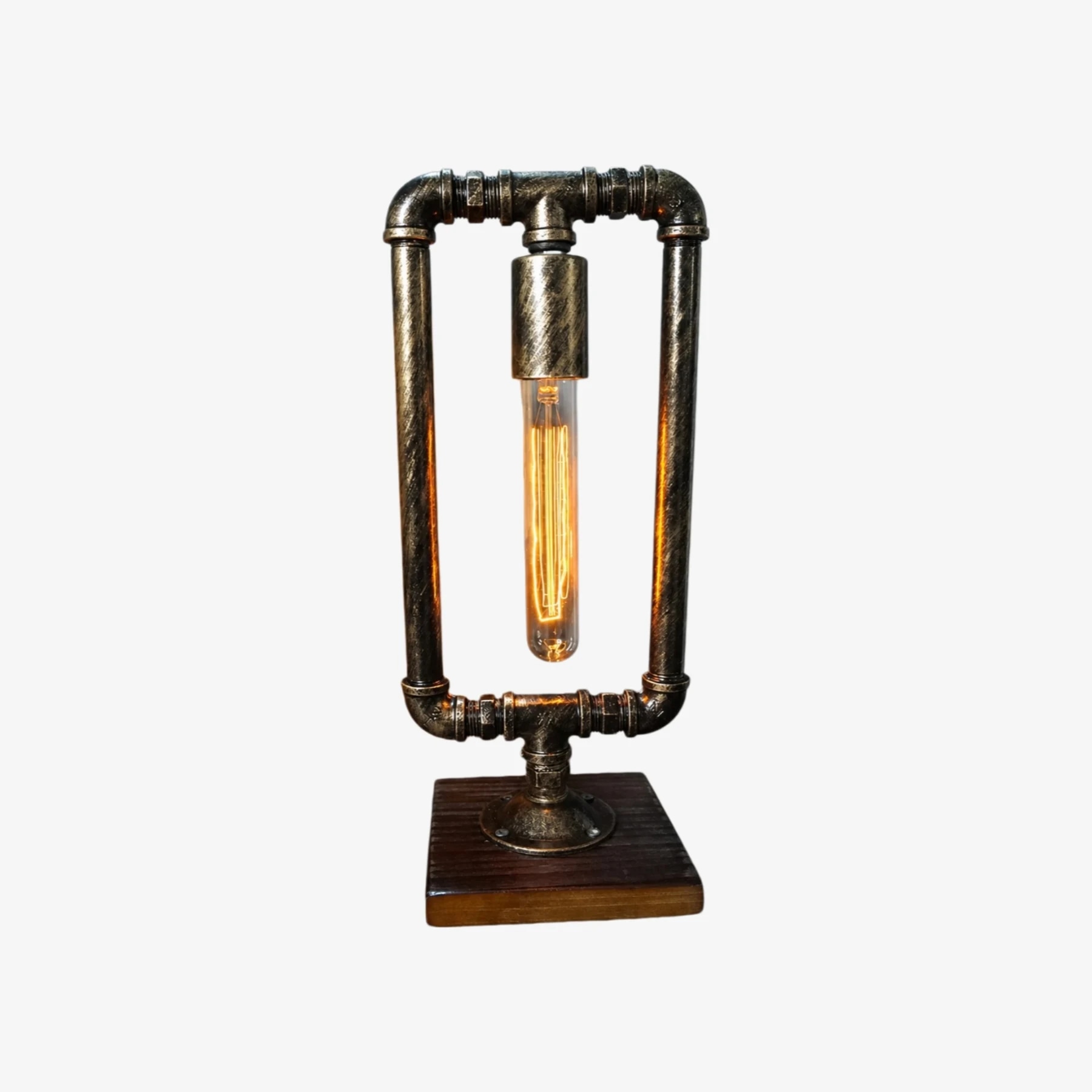 Remi Style retro industrial pipe table lamp