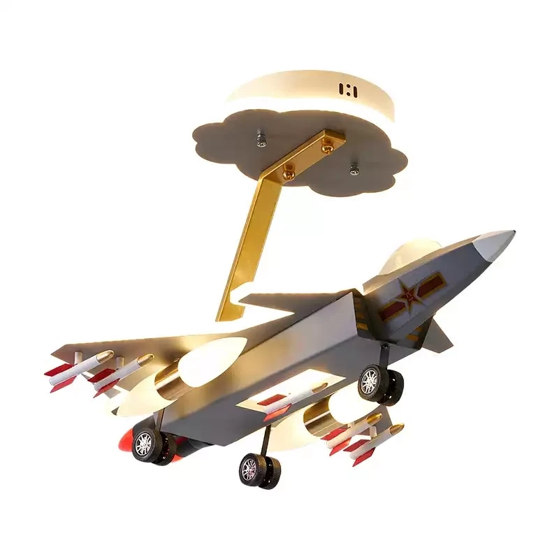 Kids airplane ceiling light product view
