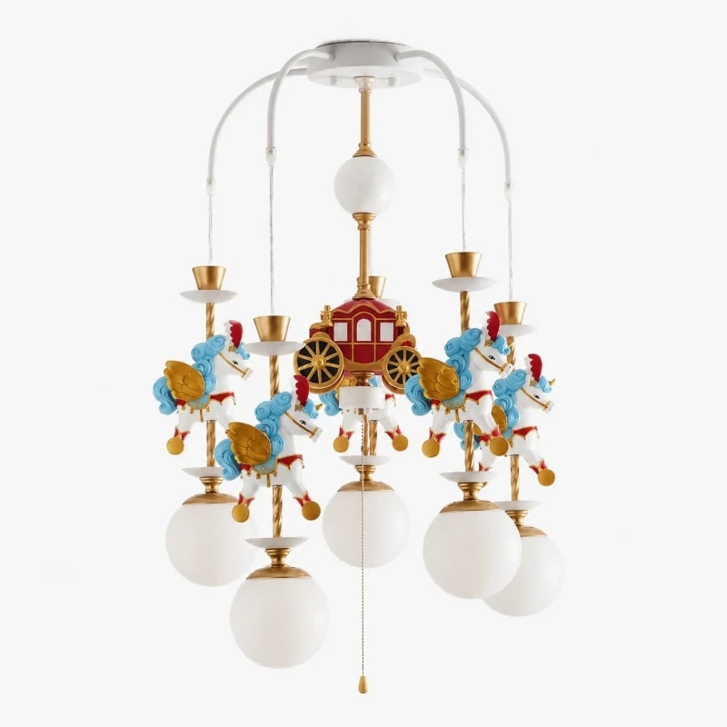 Joker - 5 Lights unicorn chandelier SKU image