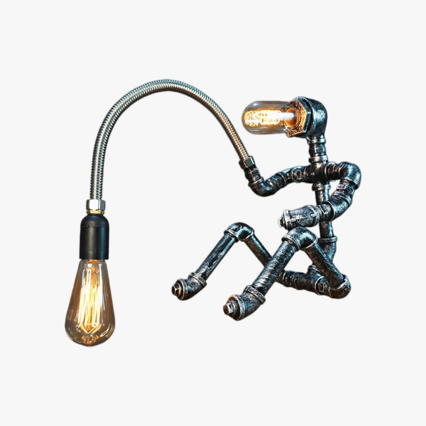 Jiang Jiang Style retro industrial pipe table lamp