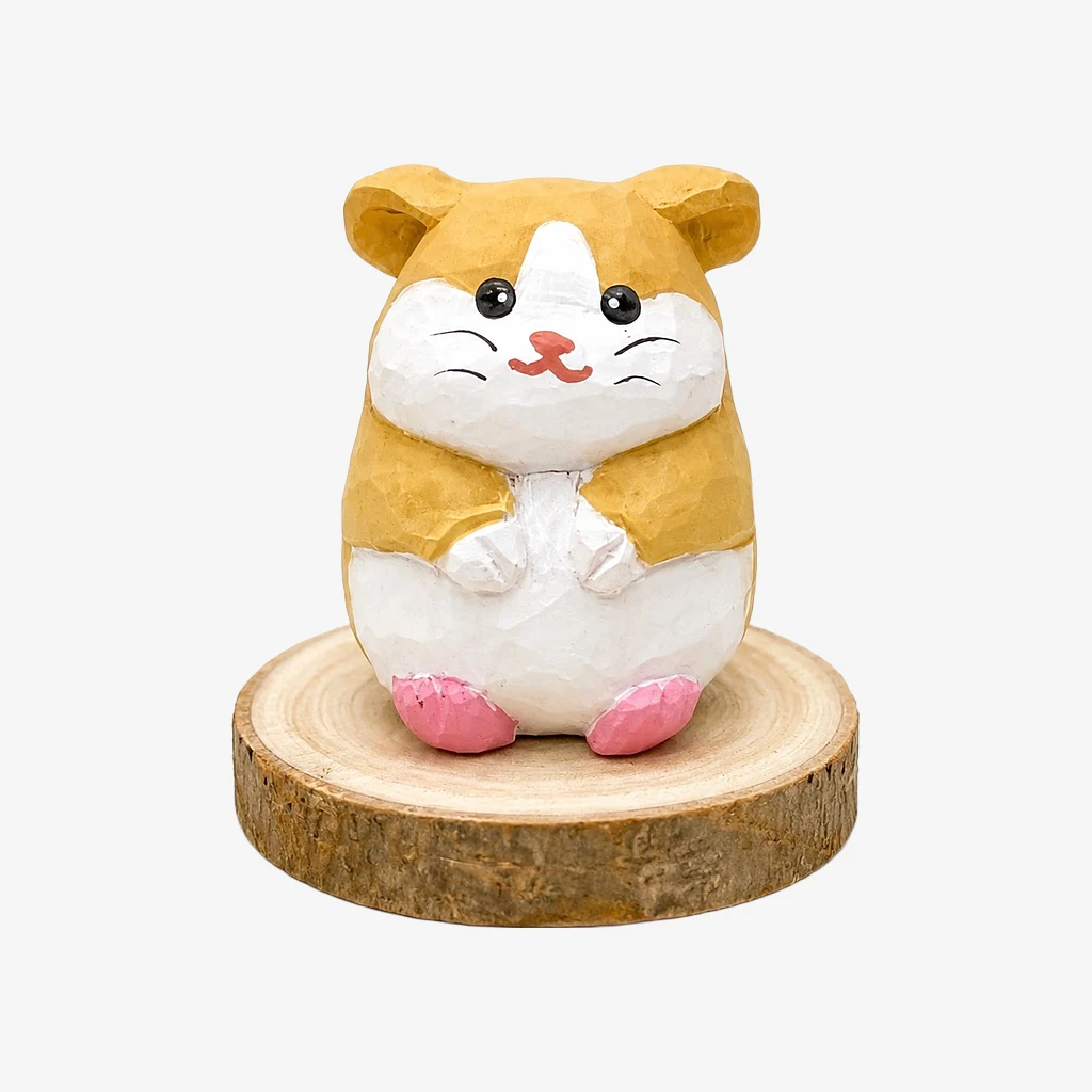 Figurines d'animaux en bois sculptées à la main